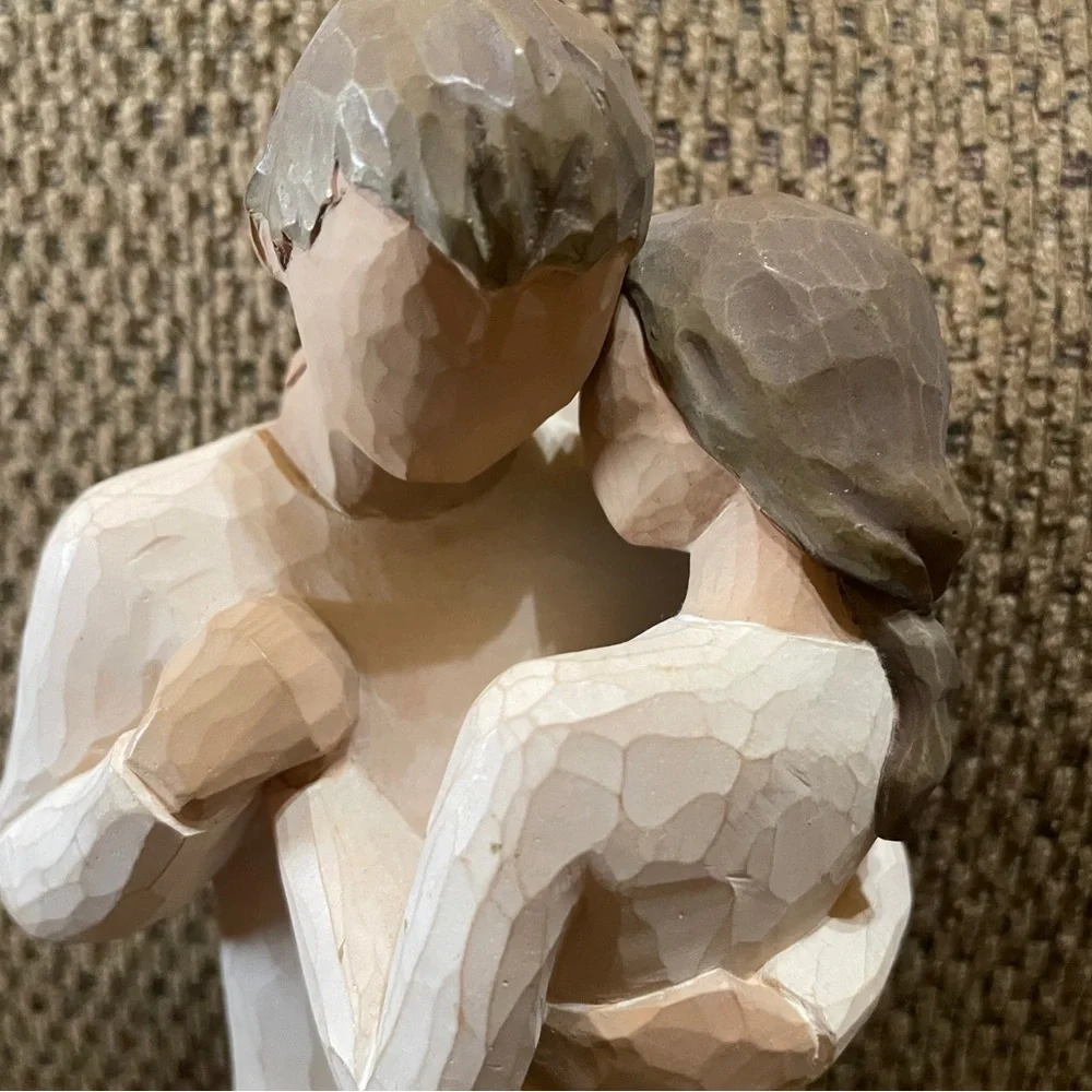 2003 “Promise” Romantic Embrace Sculpture by Willow Tree Marked Lordi 9” Tall - Picture 6 of 14